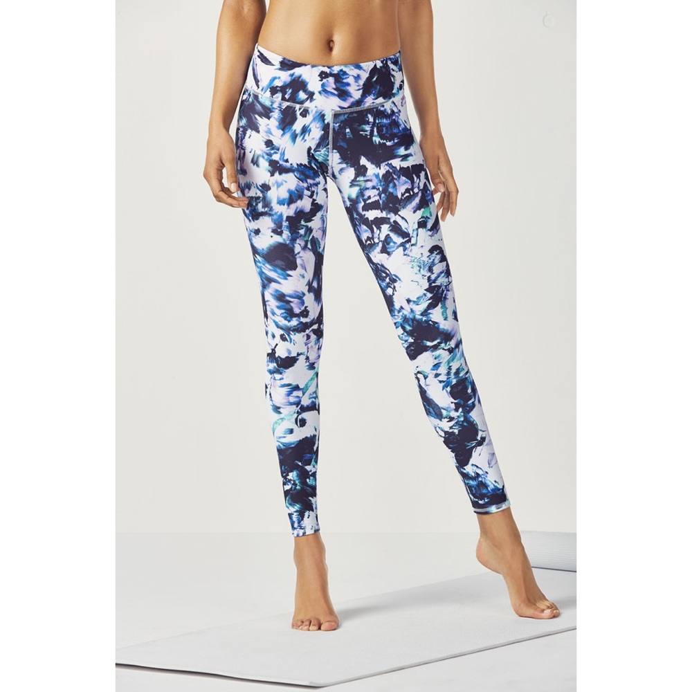 Fabletics Mid-Rise Monarch Printed PowerHold® Leggings